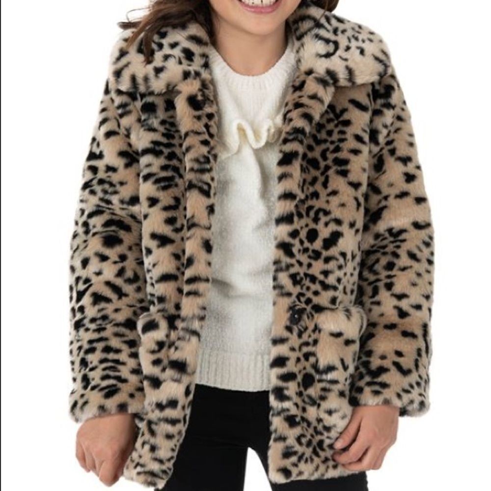 💕hp💕 Cheetah Faux Fur Coat